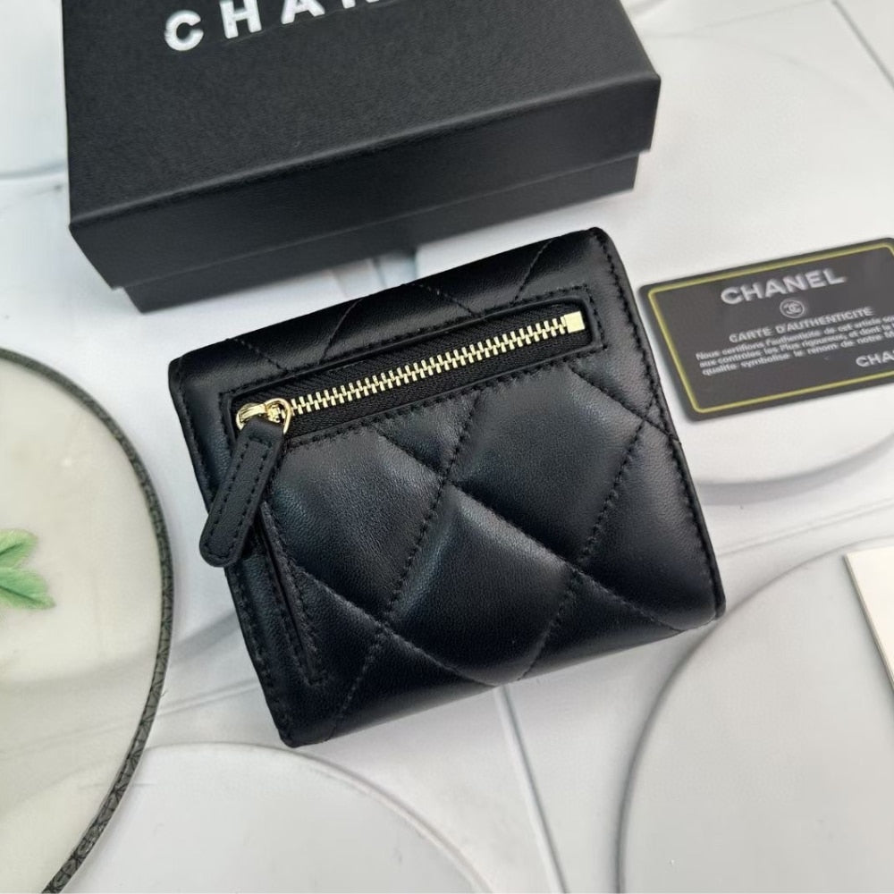 Chanel 19 Flap Card Holder Black 11Cm AP1790 B04852 94305