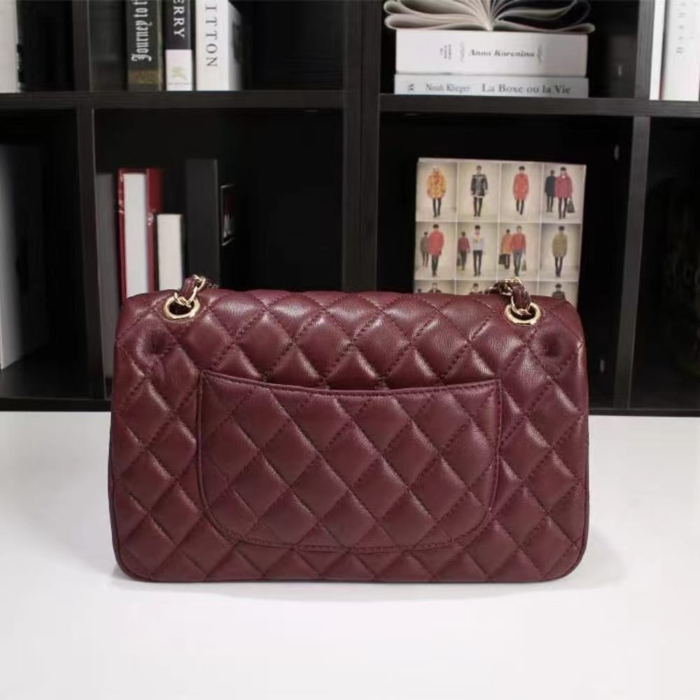 Chanel Classic Handbag Red 25Cm
