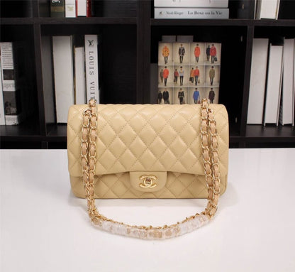 Chanel Classic Flap Beige Gold Hardware 25Cm