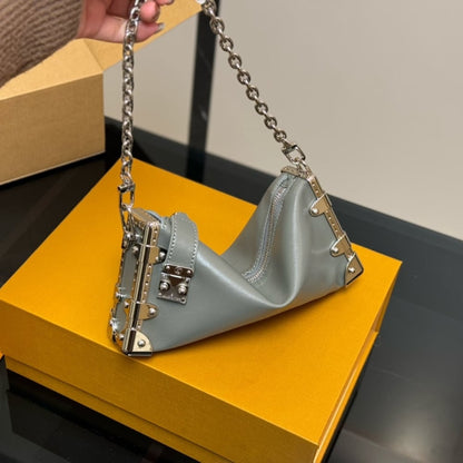 Louis Vuitton Slim Trunk Bag Gris Trianon 23Cm M12596
