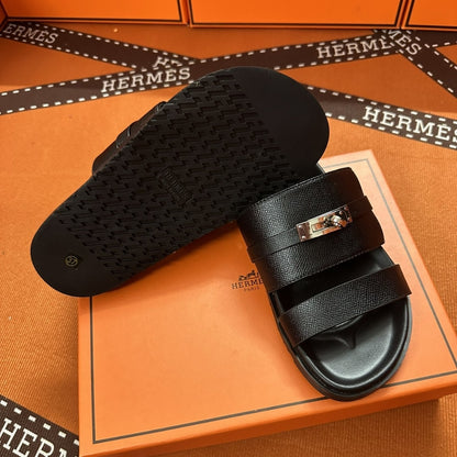 HERMES JACKSON SANDAL NOIR H242949ZH03420
