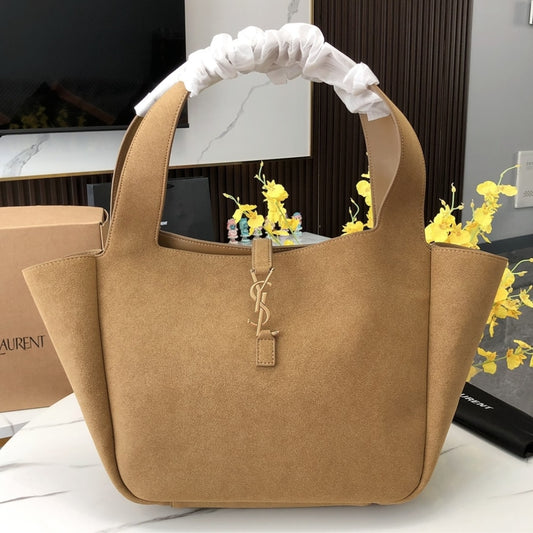 Saint Laurent Le 5 À 7 Bea In Suede Golden Leaf 55Cm 763435008IW3194