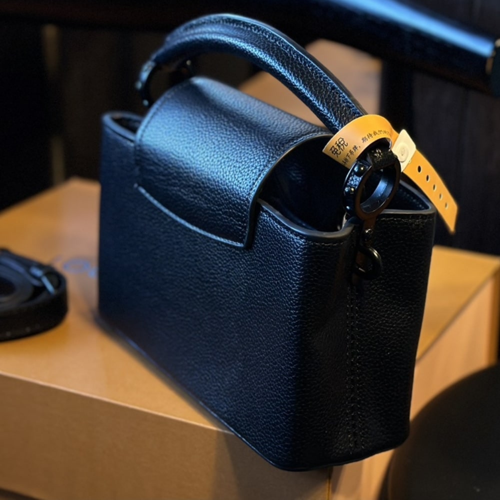 Louis Vuitton Capucines East West Mini Bag Black 22Cm M23955