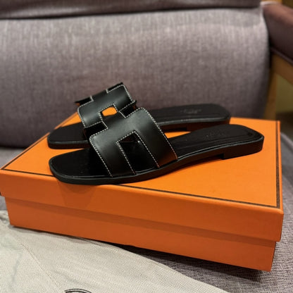 HERMES ORAN SANDAL NOIR H021056Z 01340