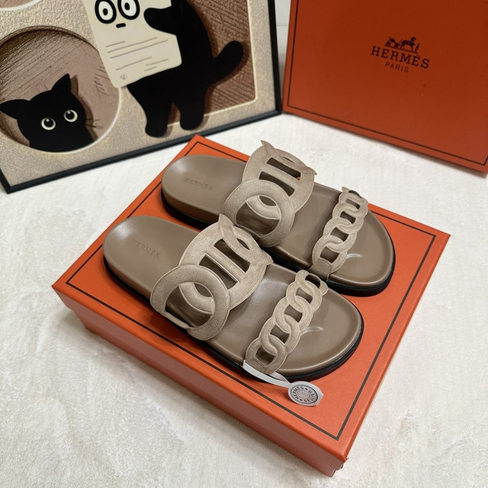 HERMES EXTRA SANDAL BEIGE ARGILE H222301Z 1J380
