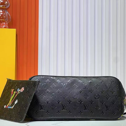 Louis Vuitton X Takashi Murakami Superflat Neverfull MM Black 31Cm M13675