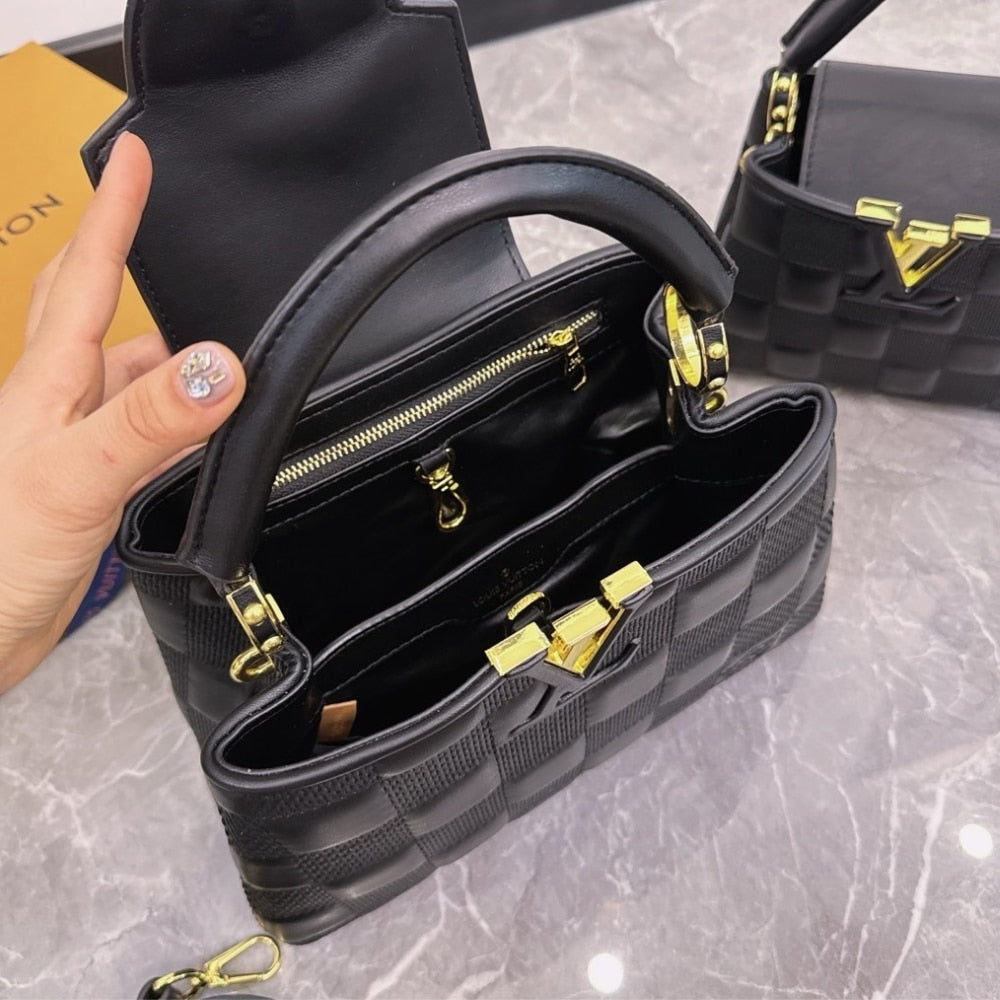 Louis Vuitton Capucines BB Bag In Damier Black 27Cm