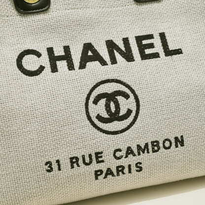Chanel Deauville Large Tote Shopping Bag 37Cm