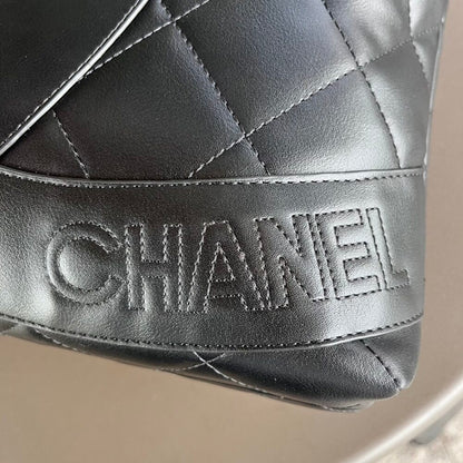 Chanel CC Shopping Bag Black 37Cm
