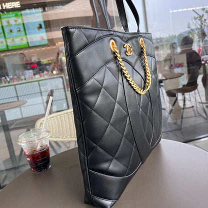 Chanel CC Shopping Bag Black 37Cm