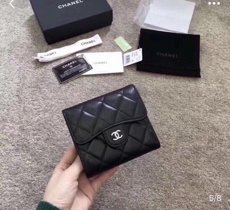 Chanel Classic Small Flap Wallet Black 12Cm AP0231 Y01295 C3906