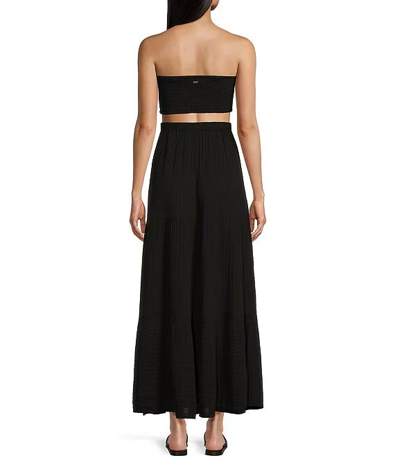 Advanced surfing strapless backless prom dress