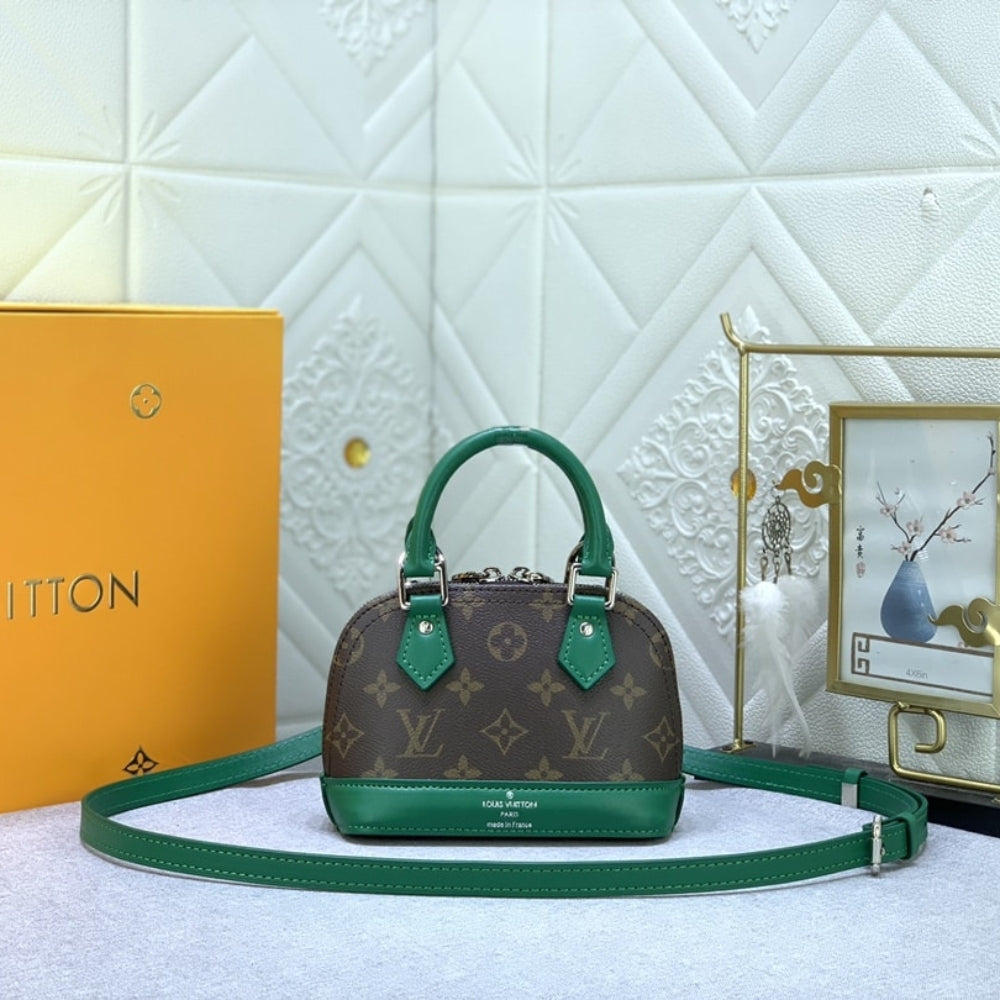Louis Vuitton Mini Alma Monogram Canvas Mix With Green 18Cm M83204