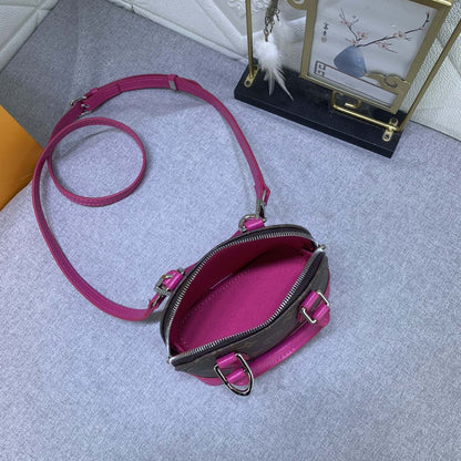 Louis Vuitton Mini Alma Monogram Canvas Mix With Pink 18Cm M83206