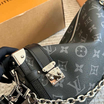 Louis Vuitton Side Trunk MM East West Monogram Eclipse 28Cm M26226