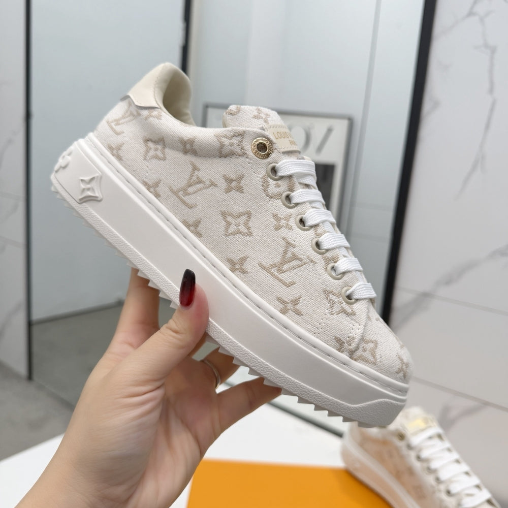 Louis Vuitton Time Out Sneaker Beige 1Aivb5