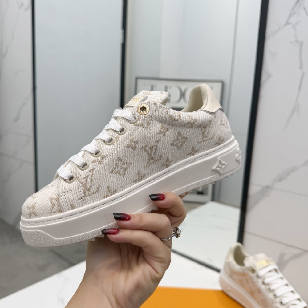 Louis Vuitton Time Out Sneaker Beige 1Aivb5