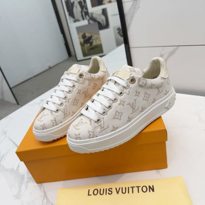 Louis Vuitton Time Out Sneaker Beige 1Aivb5