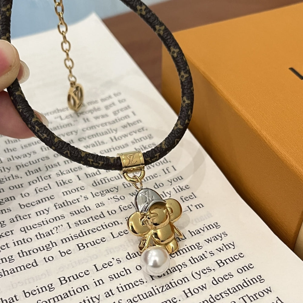 Louis Vuitton Vivienne Bracelet Monogram Gold Brown