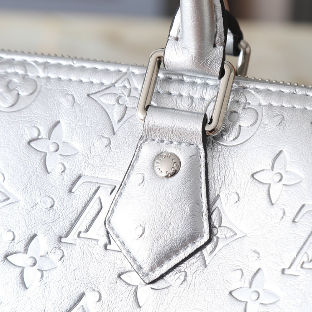 Louis Vuitton Speedy Soft Bandoulière 30 Monogram Silver 30Cm N89437