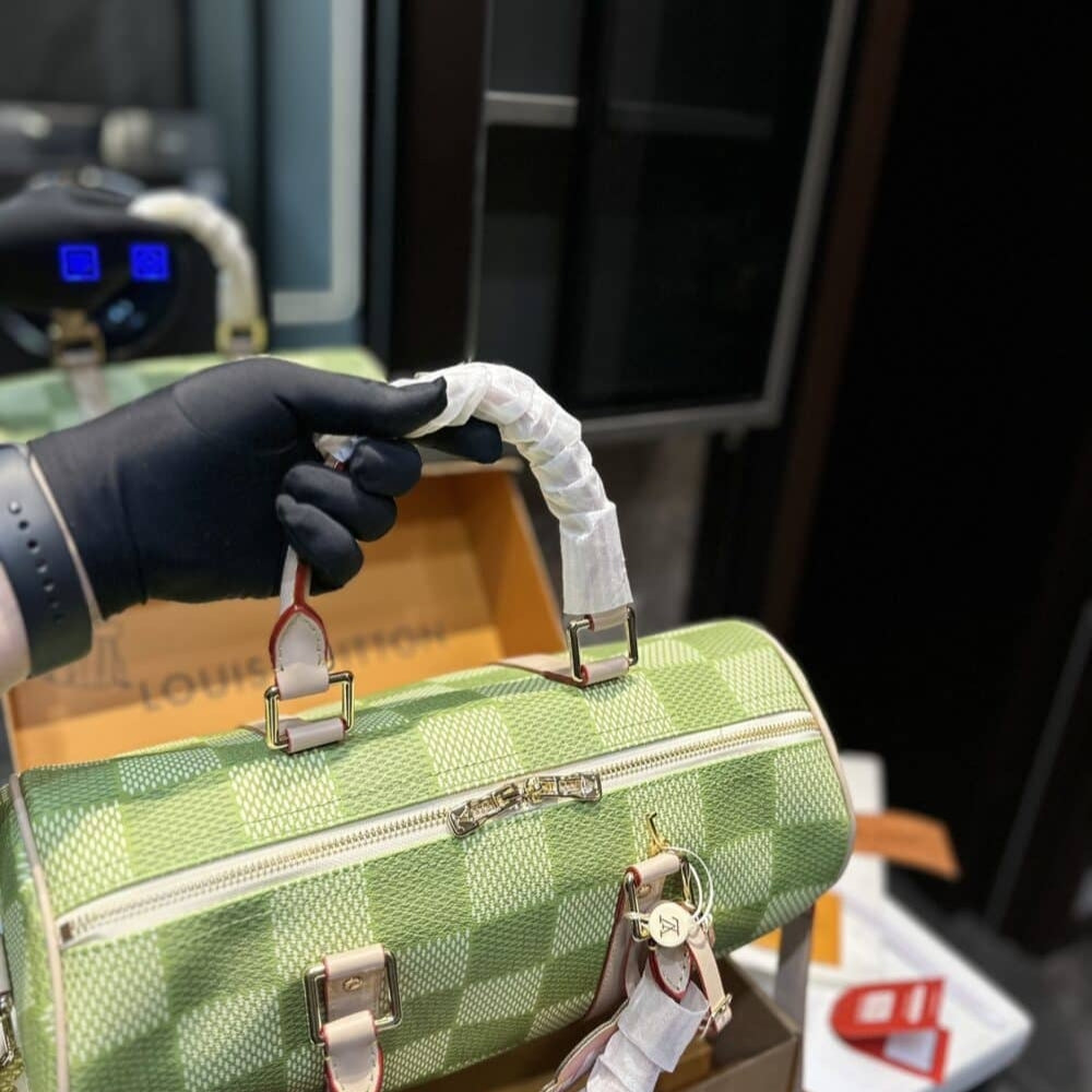 Louis Vuitton Keepall Bandoulière Damier Canvas Green 35Cm N40671