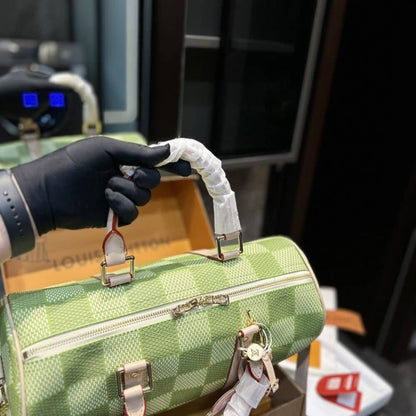 Louis Vuitton Keepall Bandoulière Damier Canvas Green 35Cm N40671