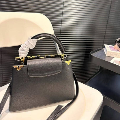 Louis Vuitton Capucines MM Bag Black 27Cm M54663