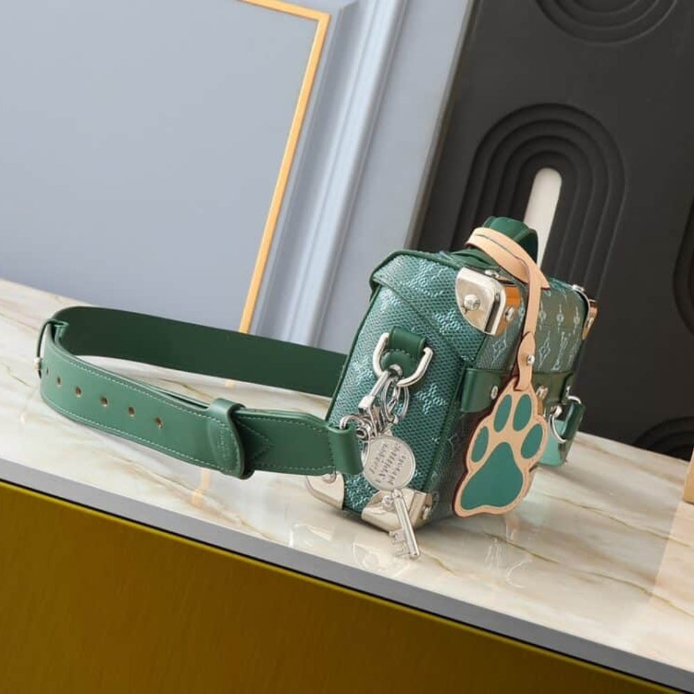 Louis Vuitton Soul Trunk Bag Green 19Cm M12686
