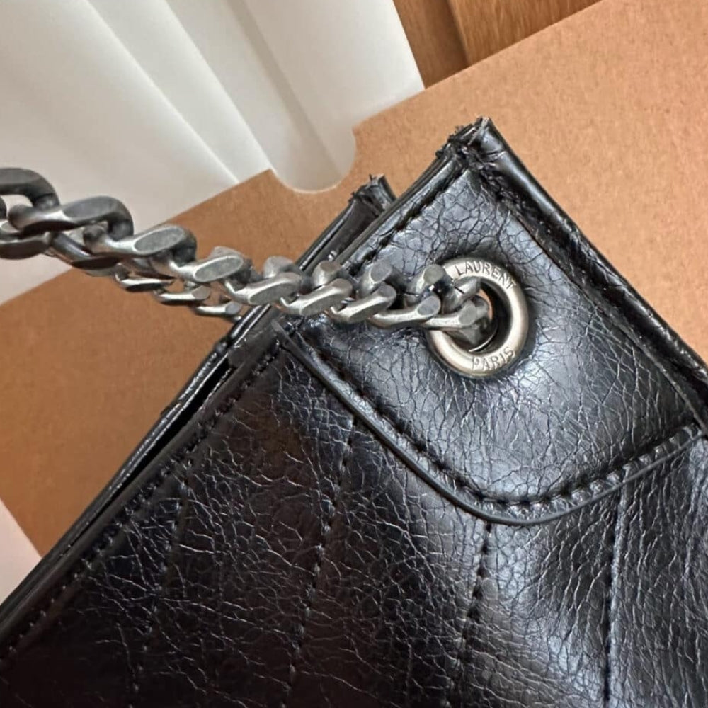 Saint Laurent Medium Niki Shopping Bag Black 33Cm