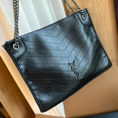 Saint Laurent Medium Niki Shopping Bag Black 33Cm