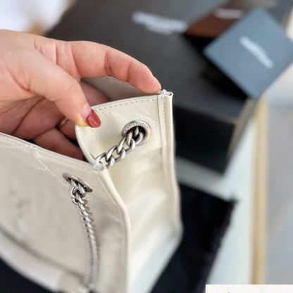 Saint Laurent Medium Niki Shopping Bag White 32Cm