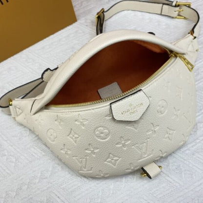 Louis Vuitton Monogram Empreinte Bumbag Creme 37Cm M44836