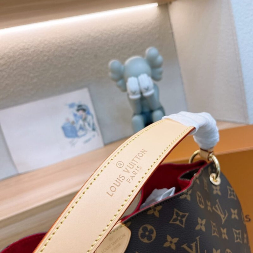 Louis Vuitton Graceful PM Monogram Canvas Red 35Cm