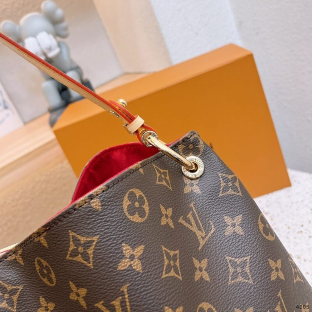 Louis Vuitton Graceful PM Monogram Canvas Red 35Cm