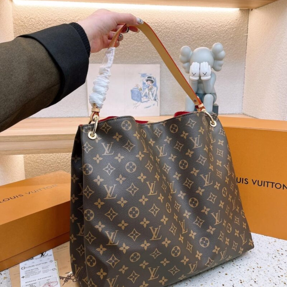 Louis Vuitton Graceful PM Monogram Canvas Red 35Cm