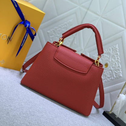 Louis Vuitton Capucines BB Bag Scarlet Red 27Cm M52689