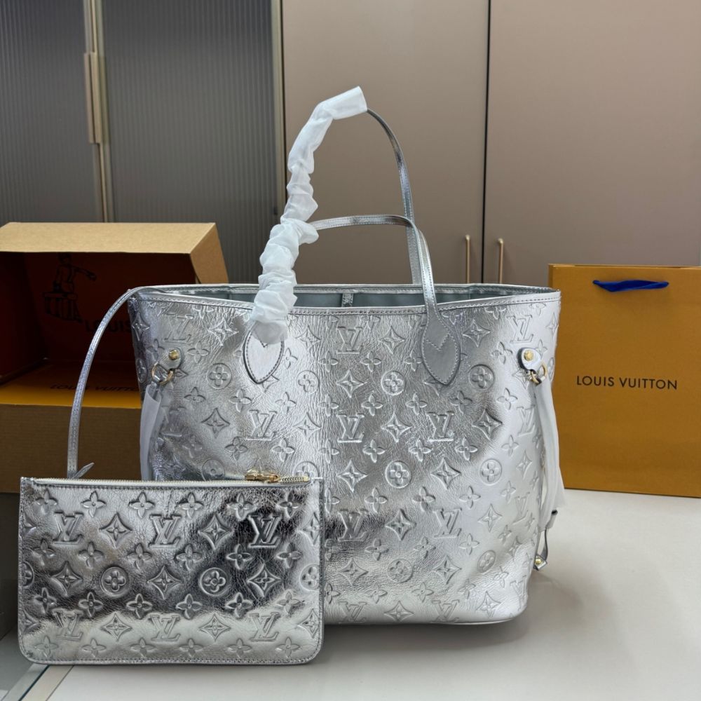 Louis Vuitton Neverfull MM Silver 32Cm