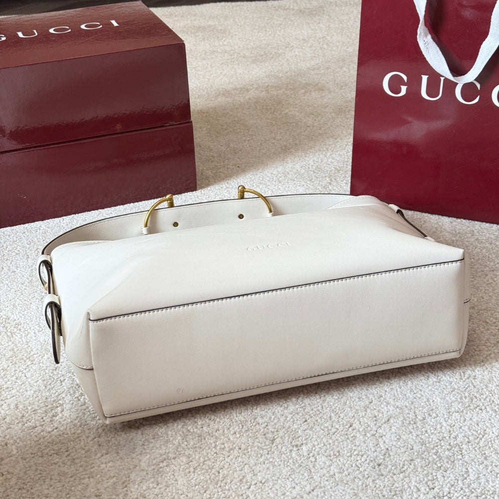 Gucci Beatrix Medium Tote Bag White 35Cm