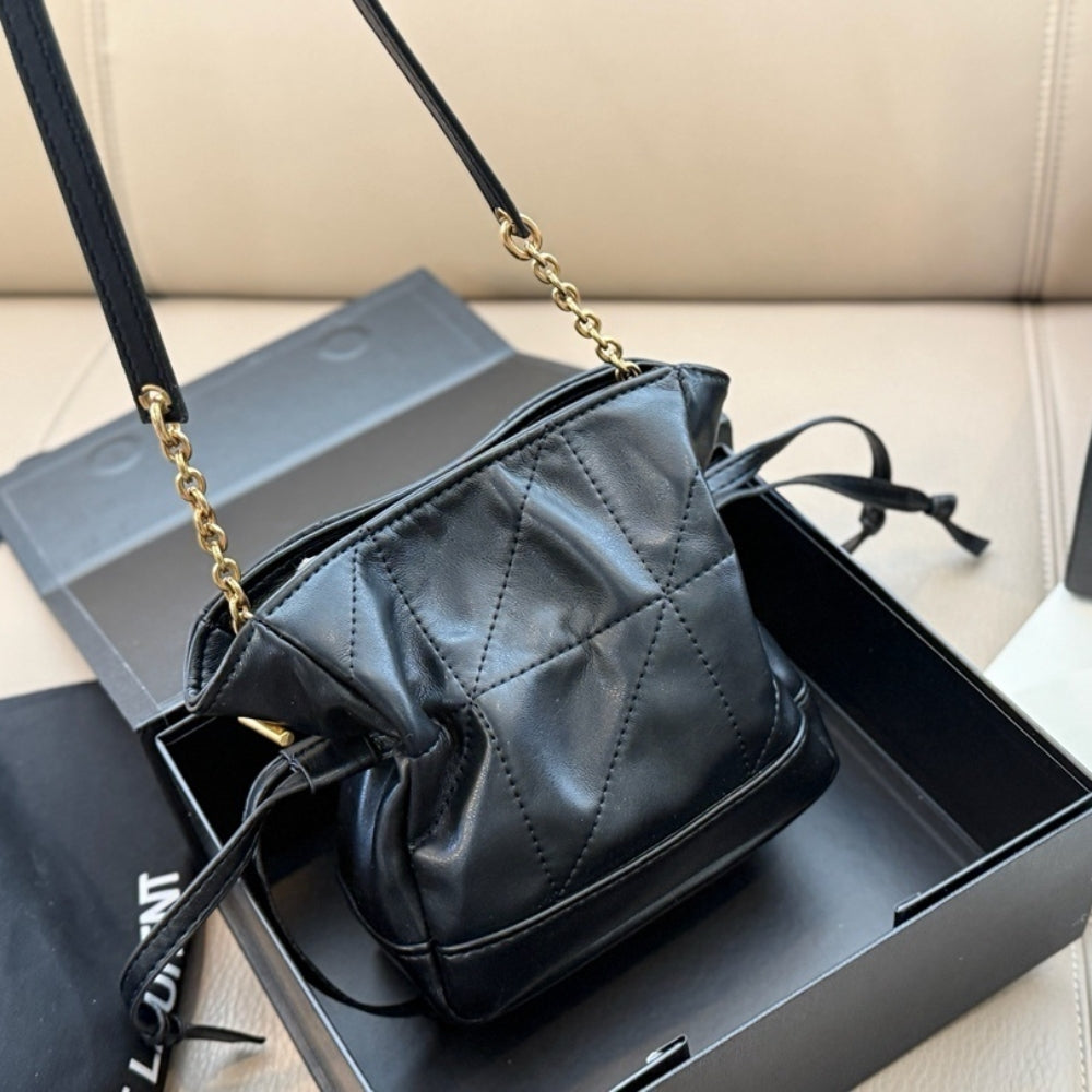 Saint Laurent Jamie Mini Shoulder Pouch Black 14Cm