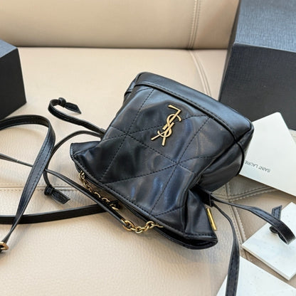 Saint Laurent Jamie Mini Shoulder Pouch Black 14Cm