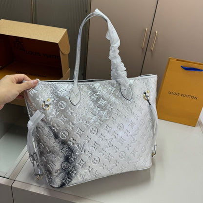 Louis Vuitton Neverfull MM Silver 32Cm