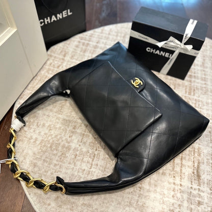 Chanel Maxi Hobo Bag Black  43Cm