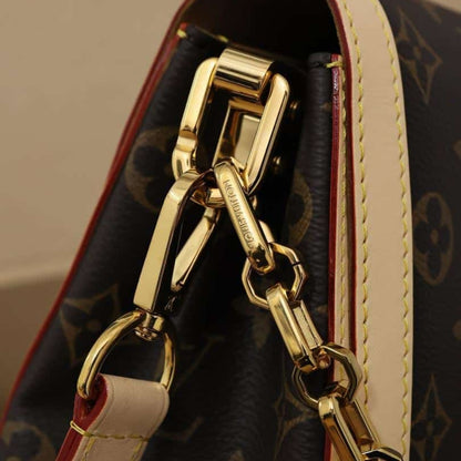 Louis Vuitton Dauphine Soft GM Bag Monogram Canvas Brown 28Cm M47149