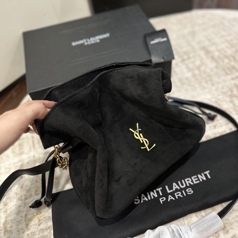Saint Laurent Jamie Shoulder Pouch In Black 26Cm