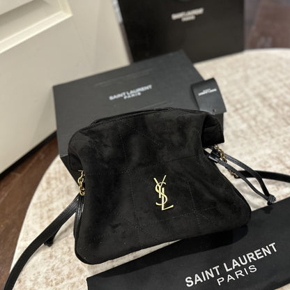 Saint Laurent Jamie Shoulder Pouch In Black 26Cm