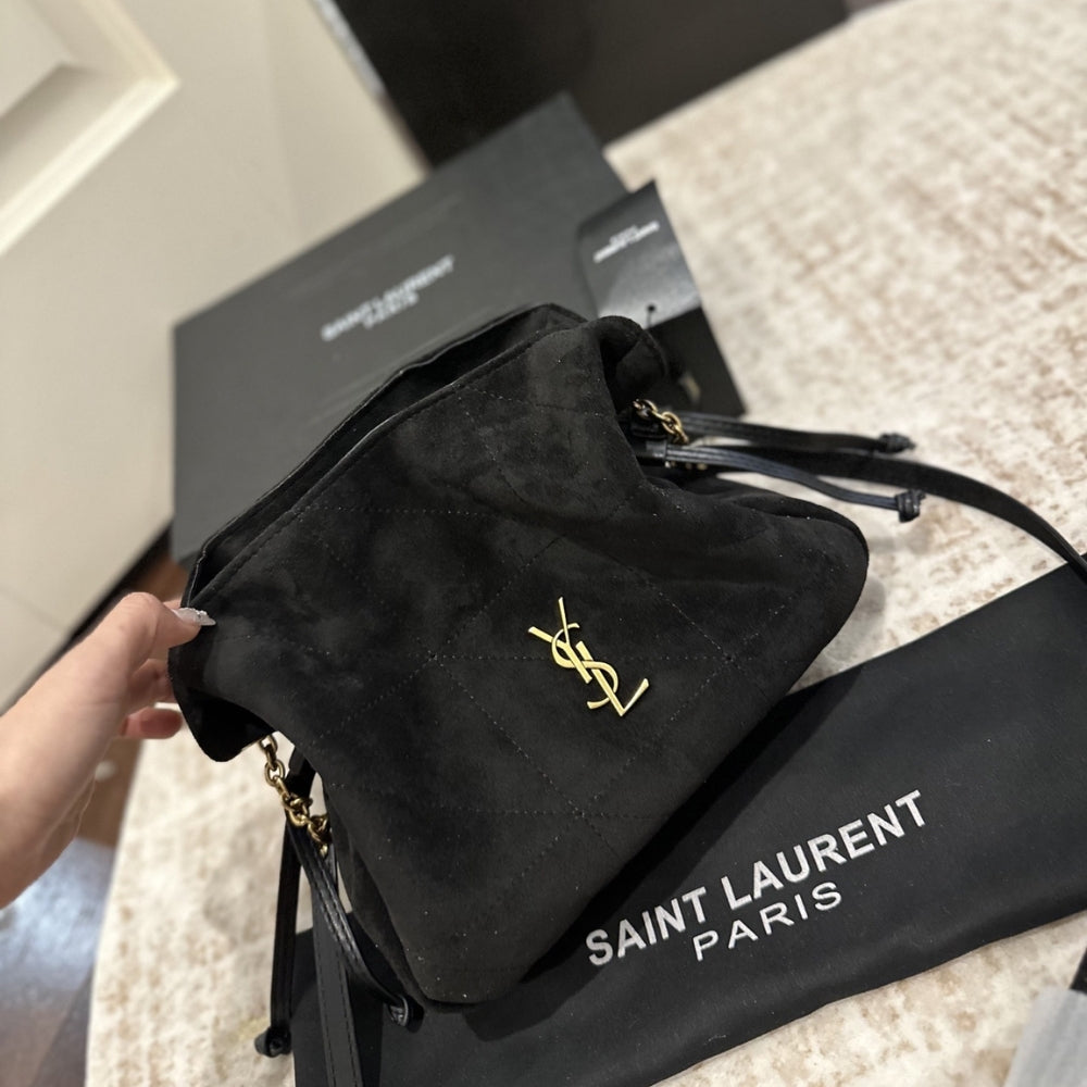 Saint Laurent Jamie Shoulder Pouch In Black 26Cm
