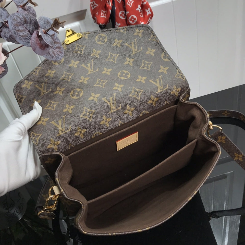 Louis Vuitton Pochette Métis Monogram Canvas Brown 25Cm M44875
