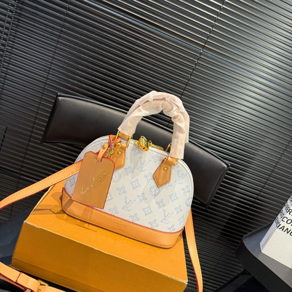 Louis Vuitton Alma BB Monogram Origine Bleu Courrier 24Cm M27526