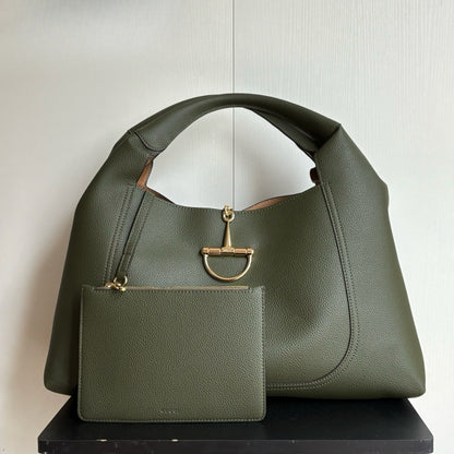 Gucci Softbit Maxi Shoulder Bag Green 46Cm
