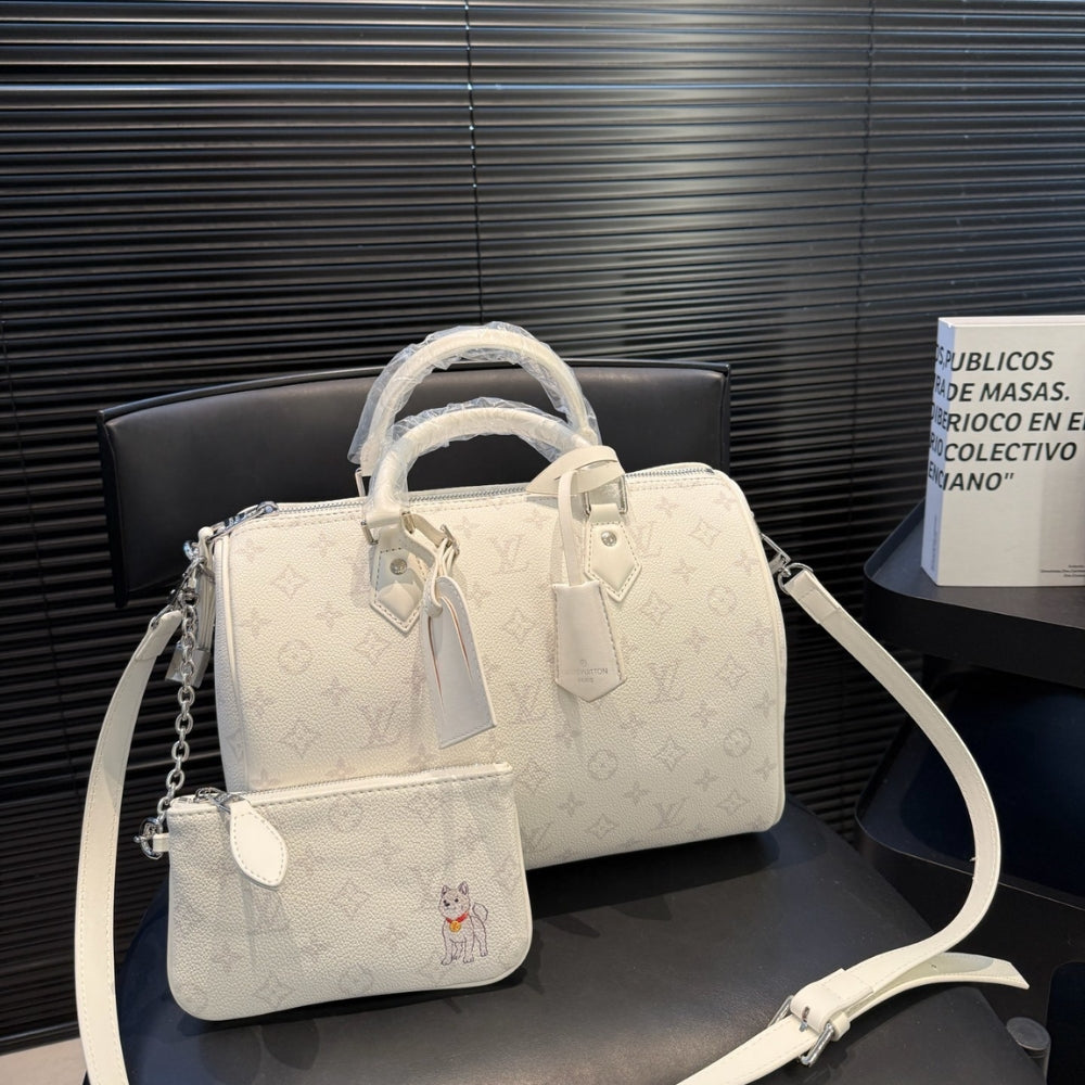 Louis Vuitton Speedy P9 Bandoulière 30 In White 30Cm